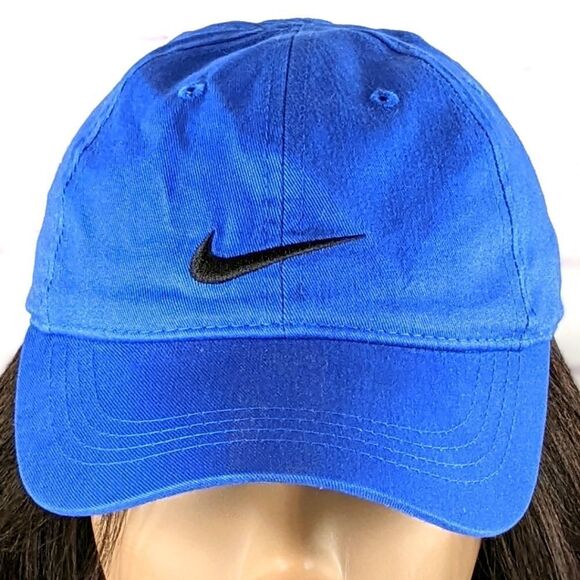 Nike Solid Swoosh Cotton Baseball Cap - Picture 1 of 8